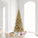 6'6"Hx34"W Tinsel Slim Fir Artificial Christmas Tree, Unlit -Champagne - K166265