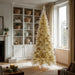 10'Hx50"W Tinsel Slim Fir Artificial Christmas Tree, Unlit -Champagne - K166285