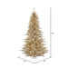 5'6"Hx42"W Tinsel Fir Artificial Christmas Tree, LED Pre-Lit -Champagne - K166356LED