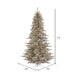 7'6"Hx52"W Tinsel Fir Artificial Christmas Tree, Unlit -Champagne - K166375
