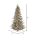 9'Hx64"W Tinsel Fir Artificial Christmas Tree, Unlit -Champagne - K166380