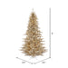 9'Hx64"W Tinsel Fir Artificial Christmas Tree, LED Pre-Lit -Champagne - K166381LED