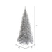 5'6"Hx30"W Tinsel Slim Fir Artificial Christmas Tree, Unlit -Silver - K166755