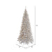 5'6"Hx30"W Tinsel Slim Fir Artificial Christmas Tree, LED Pre-Lit -Silver - K166756LED