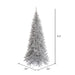 6'6"Hx34"W Tinsel Slim Fir Artificial Christmas Tree, Unlit -Silver - K166765