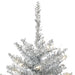 2'Hx20"W Tinsel Fir Artificial Christmas Tree, LED Pre-Lit -Silver - K166821LED