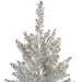 3'Hx25"W Tinsel Fir Artificial Christmas Tree, LED Pre-Lit -Silver - K166831LED