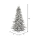 5'6"Hx42"W Tinsel Fir Artificial Christmas Tree, Unlit -Silver - K166855