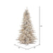 5'6"Hx42"W Tinsel Fir Artificial Christmas Tree, LED Pre-Lit -Silver - K166856LED