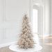 5'6"Hx42"W Tinsel Fir Artificial Christmas Tree, LED Pre-Lit -Silver - K166856LED