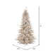 9'Hx64"W Tinsel Fir Artificial Christmas Tree, LED Pre-Lit -Silver - K166881LED