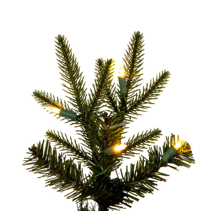 3'6"Hx20"W PE Pencil Bixley Fir Artificial Christmas Tree, LED Pre-Lit -Green - K167336LED