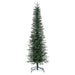 5'6"Hx25"W PE Pencil Bixley Fir Artificial Christmas Tree, Unlit -Green - K167355