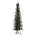 8'6"Hx36"W PE Pencil Bixley Fir Artificial Christmas Tree, Unlit -Green - K167380
