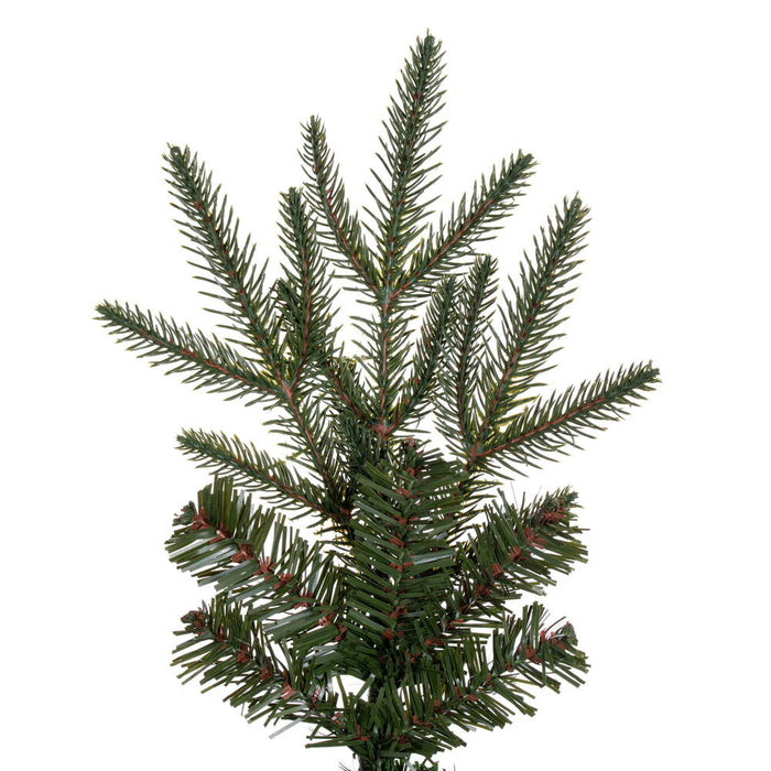 7'6"Hx30"W PE Pencil Bixley Fir Artificial Christmas Tree, Unlit -Green - K167375