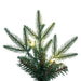 7'6"Hx30"W PE Pencil Bixley Fir Artificial Christmas Tree, LED Pre-Lit -Green - K167376LED