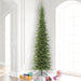 10'Hx44"W PE Pencil Bixley Fir Artificial Christmas Tree, Unlit -Green - K167385