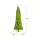 5'6"Hx22"W Flocked Pencil Fir Artificial Christmas Tree, Unlit -Lime - K168555