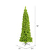 6'6"Hx27"W Flocked Pencil Fir Artificial Christmas Tree, Unlit -Lime - K168565