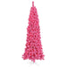 4'6"Hx24"W Flocked Slim Fir Artificial Christmas Tree, Unlit -Pink - K168747