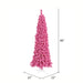 5'6"Hx22"W Flocked Pencil Fir Artificial Christmas Tree, Unlit -Pink - K168755