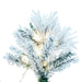 9'Hx44"W Flocked Pencil Atka Pine Artificial Christmas Tree, Micro LED Pre-Lit -White - K171081LED