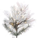 5'6"Hx36"W Flocked Slim Atka Pine Artificial Christmas Tree, Micro LED Pre-Lit -White - K171156LED