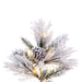 10'Hx63"W Flocked Slim Atka Pine Artificial Christmas Tree, Micro LED Pre-Lit (Multi-Mode) -White - K171188LEDCC