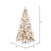 10'Hx63"W Flocked Slim Atka Pine Artificial Christmas Tree, Micro LED Pre-Lit (Multi-Mode) -White - K171188LEDCC