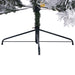9'Hx59"W Half-Tree/Wall Flocked Slim Atka Pine Artificial Christmas Tree, LED Pre-Lit -White - K171381LED