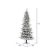 7'6"Hx45"W PE Flocked Slim Kiana Artificial Christmas Tree, Unlit -White - K173175