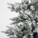 15'Hx88"W PE Flocked Slim Kiana Artificial Christmas Tree, LED Pre-Lit -White - K173196LED