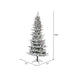 9'Hx51"W PE Flocked Slim Kiana Artificial Christmas Tree, Unlit -White - K173180