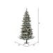 9'Hx51"W PE Flocked Slim Kiana Artificial Christmas Tree, LED Pre-Lit -White - K173181LED