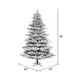 7'6"Hx60"W PE Flocked Kiana Artificial Christmas Tree, Unlit -White - K173375
