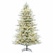 9'Hx66"W PE Flocked Kiana Artificial Christmas Tree, LED Pre-Lit -White - K173381LED