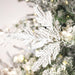 9'Hx66"W PE Flocked Kiana Artificial Christmas Tree, LED Pre-Lit -White - K173381LED