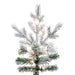 7'6"Hx60"W PE Flocked Kiana Artificial Christmas Tree, Micro LED Pre-Lit (Multi-Mode) -White - K173476LEDCC