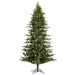 12'Hx72"W PE Slim Kamas Fraser Fir Artificial Christmas Tree, Micro LED Pre-Lit -White/Green - K184191LED