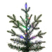 6'6"Hx42"W PE Slim Kamas Fraser Fir Artificial Christmas Tree, Micro LED Pre-Lit (Multi-Mode) -White/Green - K184168LEDCC