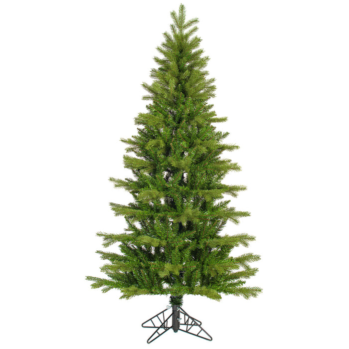 5'6"Hx36"W PE Slim Balsam Spruce Artificial Christmas Tree, Unlit -Green - K186155