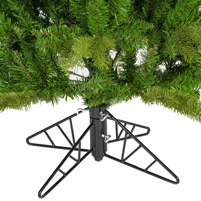 5'6"Hx36"W PE Slim Balsam Spruce Artificial Christmas Tree, Unlit -Green - K186155