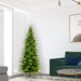 6'6"Hx40"W PE Slim Balsam Spruce Artificial Christmas Tree, Unlit -Green - K186165