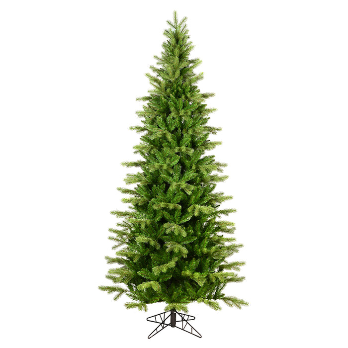 6'6"Hx40"W PE Slim Balsam Spruce Artificial Christmas Tree, Unlit -Green - K186165