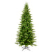 7'6"Hx44"W PE Slim Balsam Spruce Artificial Christmas Tree, Unlit -Green - K186175
