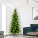 7'6"Hx44"W PE Slim Balsam Spruce Artificial Christmas Tree, Unlit -Green - K186175