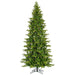 7'6"Hx44"W PE Slim Balsam Spruce Artificial Christmas Tree, LED Pre-Lit -Green - K186176LED