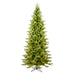 4'6"Hx30"W PE Slim Balsam Spruce Artificial Christmas Tree, LED Pre-Lit -Green - K186146LED