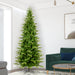 9'Hx52"W PE Slim Balsam Spruce Artificial Christmas Tree, Unlit -Green - K186180