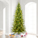 9'Hx52"W PE Slim Balsam Spruce Artificial Christmas Tree, LED Pre-Lit -Green - K186181LED